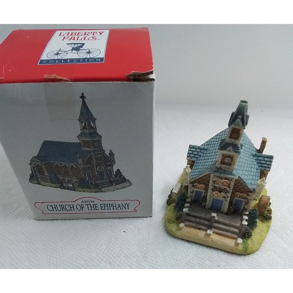 Liberty Falls Church of the Epiphany AH134 Vintage 1997 Village Miniature‎ Boxed